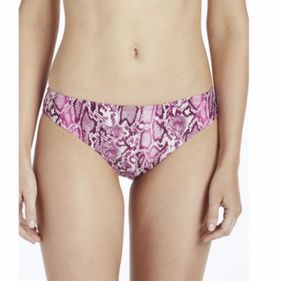 Bebe Pink Snake Print Halter Bikini Swim Set - Picture 11 of 12